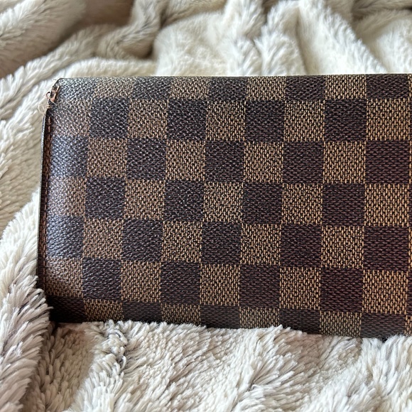 VINTAGE LOUIS VUITTON Damier Ebene Long Sarah Credit Card Wallet - Picture 3 of 11